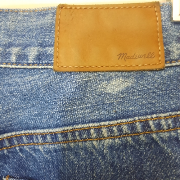 MADEWELL PERFECT Jeans Cropped Distressed 100% Cotton Taper Leg Denim Fall - Picture 8 of 12